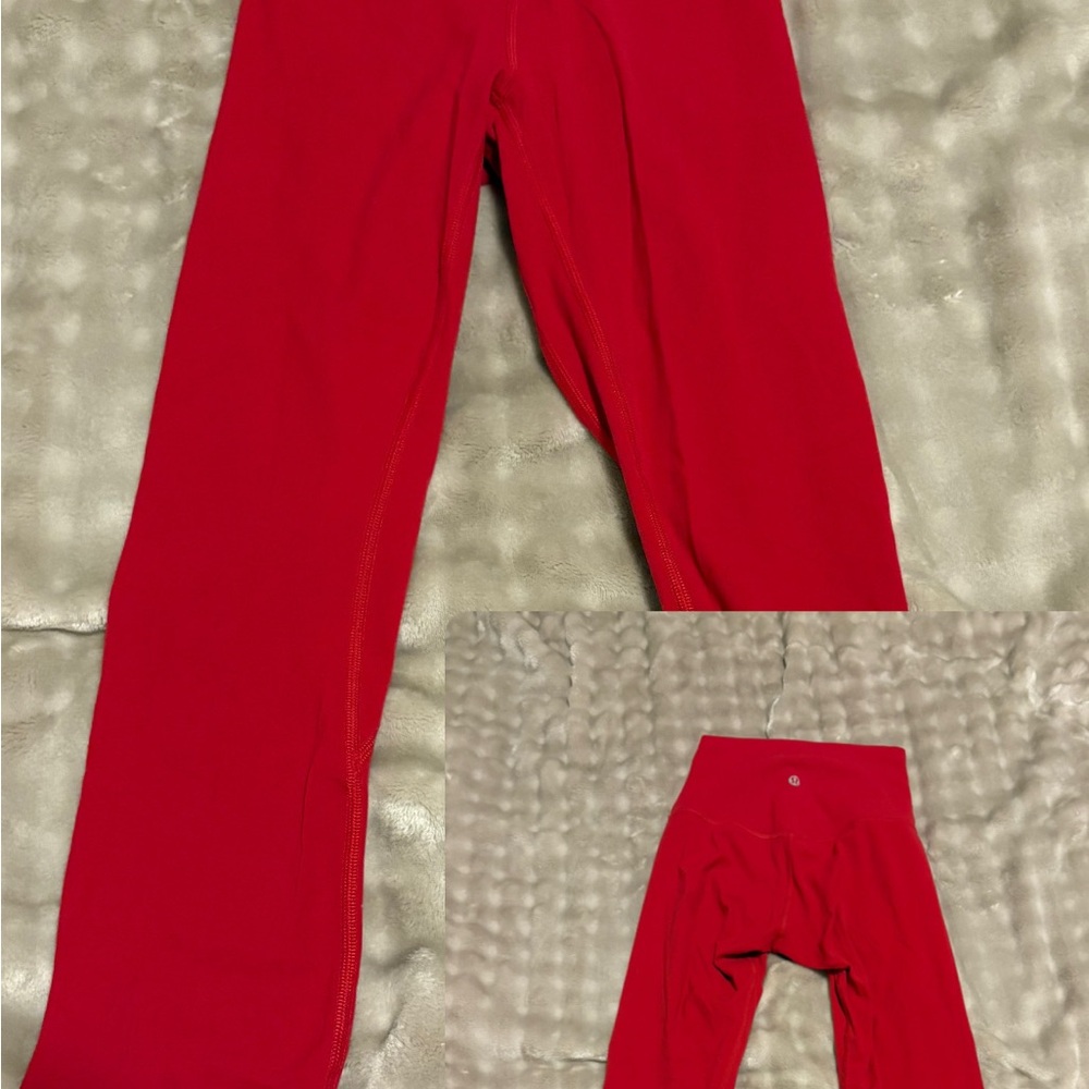 Lululemon red leggings